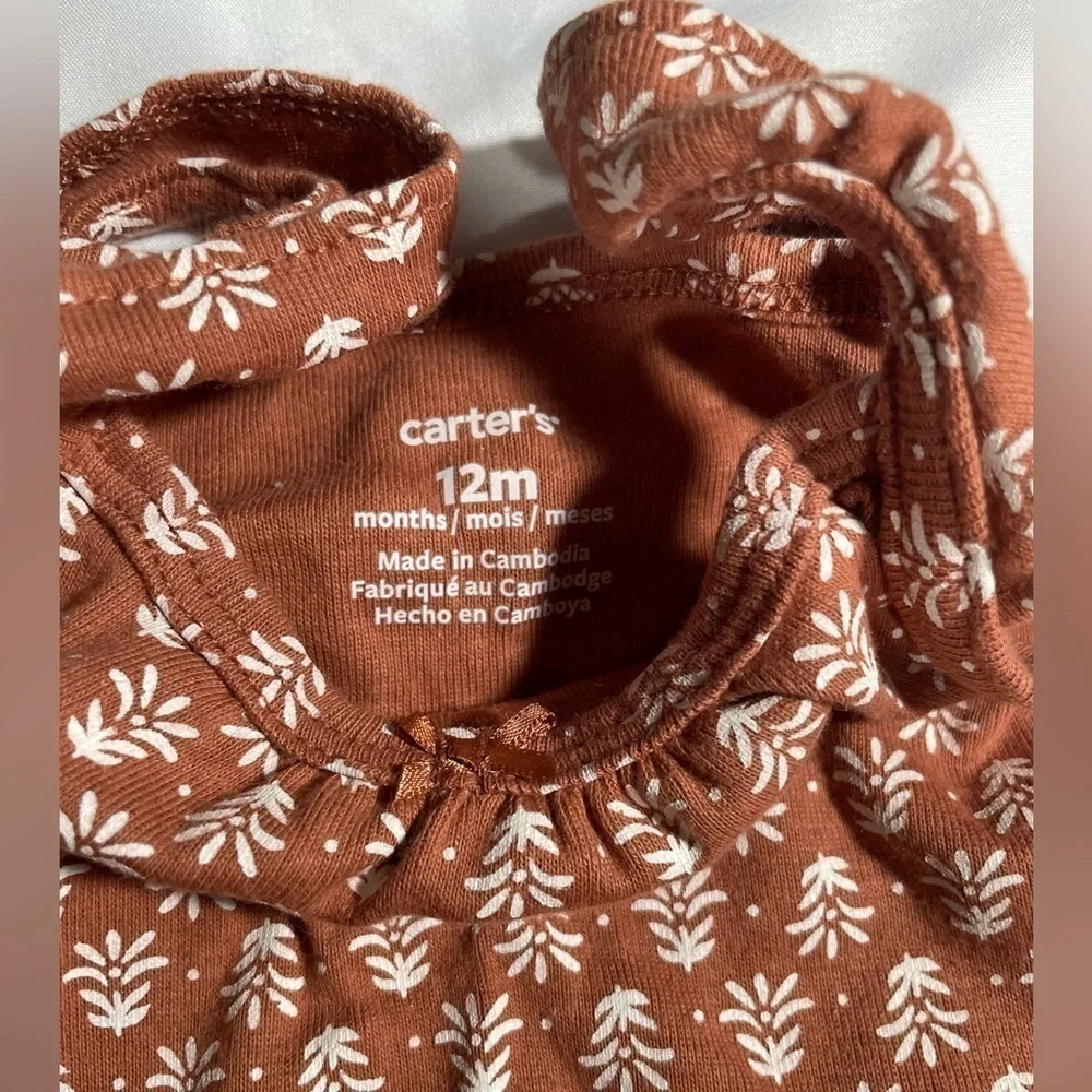 Carter’s Toddler Girls Jumper Sleeveless One Piece NWT Sz 12M